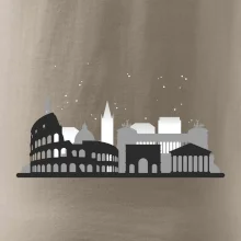 Rím silueta pamiatky Rím silueta pamiatky