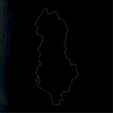 Albánsko obrys mapa Albánsko obrys mapa