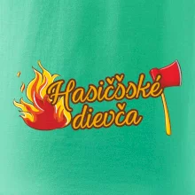 Hasičšské dievča oheň a sekera