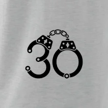 Narodeninové tričko pre policajta - putá 30