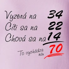 Vyzerá, cíti sa, chová sa - 70 rokov