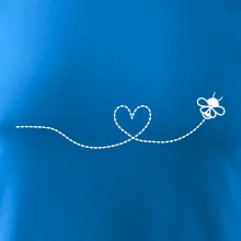 Dráha letu včely - srdce