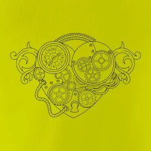 Steampunk srdce kreslené