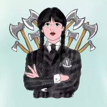 Sekery - holka v čiernom (Pecka design)