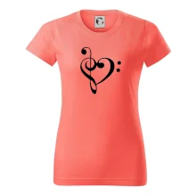 Husľový kľúč srdce