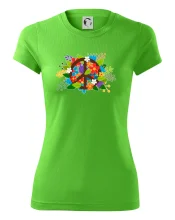 Peace symbol prerastený kvetinami