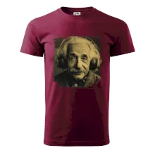Albert Einstein so slúchadlami