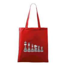 Šachové figúrky v rade - kreslené