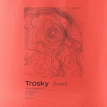 Trosky - vrstevnice v obdĺžniku
