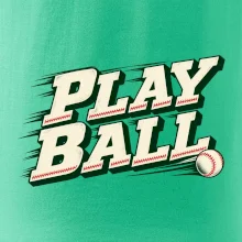 Play ball retro sportovní nápis