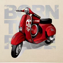 Scooter born to ride red