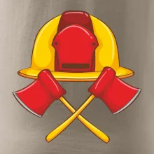 Hasičská helma a sekera