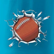 Americký futbal lopta v triku