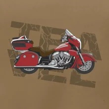 Cestovná motorka Amerika červená