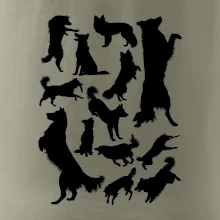 Border kólia siluety