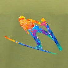 Skokan na lyžiach splash