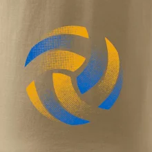 Volejbalová lopta raster farebný