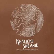 Králický Sněžník - vrstevnice v kruhu