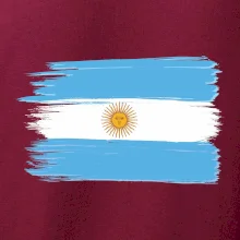 Argentína vlajka kreslená štetkou