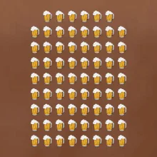 Narodeniny - 70x pivo