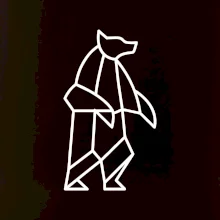 Geometria ľadový medveď stojaci