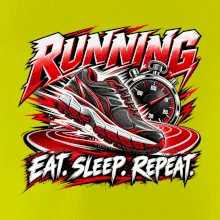 Bežecká topánka so stopkami eat sleep repeat