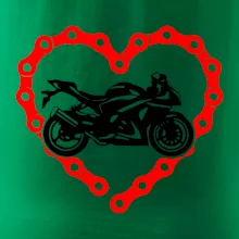 Moto srdce reťaz - superšport Moto srdce reťaz - superšport