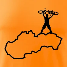 Mapa Slovenska - cyklista