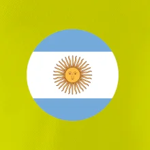 Argentína vlajka guľatá