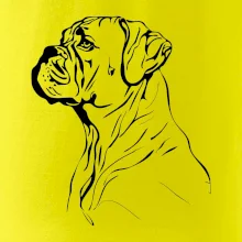 Boxer čierna kresba