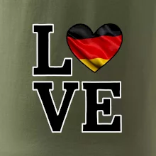 Love Nemecká vlajka Love Nemecká vlajka