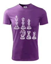 Šachové figúrky kreslené