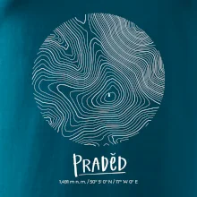 Praděd - vrstevnice v kruhu