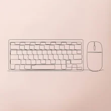 Klávesnica a myš jedným ťahom