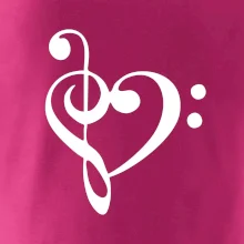 Husľový kľúč srdce