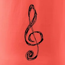 Husľový kľúč kreslený Husľový kľúč kreslený