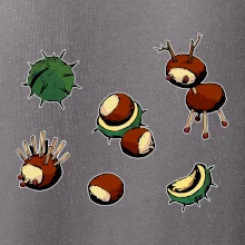 Gaštanové zvieratká - obdĺžnik