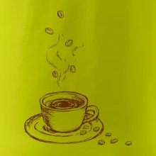 Hrnček plný čerstvej kávy