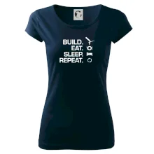 Build eat sleep repeat - montážna pena Build eat sleep repeat - montážna pena