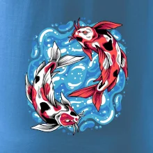 Yin & Yang Koi kapor - červený Yin & Yang Koi kapor - červený