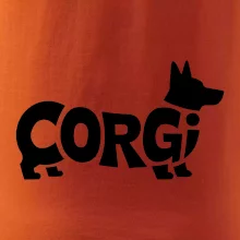 Corgi nápis v tele