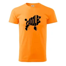 Pudel - nápis v tele Pudel - nápis v tele