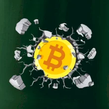 Bitcoin v tričku Bitcoin v tričku