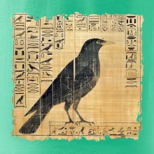 Egyptské hieroglyfy vták