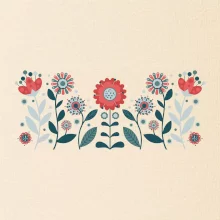 Folklór - kvety v rade