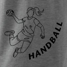 Handball nápis šikmo