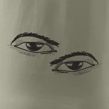 Párový motív - oko prižmúrené