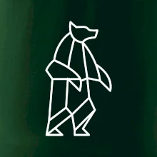 Geometria ľadový medveď stojaci