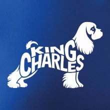Kavalier king Charles španiel nápis v tele