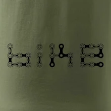 Bike nápis reťaz